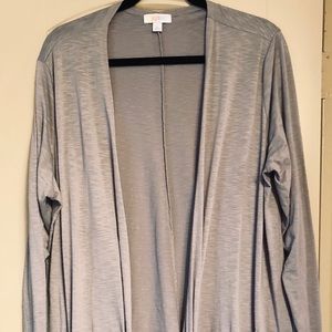 LuLaRoe Solid Gray Sarah Cardigan